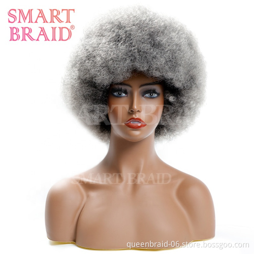 Short Hair Wigs Afro Kinky Curly Wig Synthetic Wigs For Women Natural Black Afro High Temperature Fiber Hair